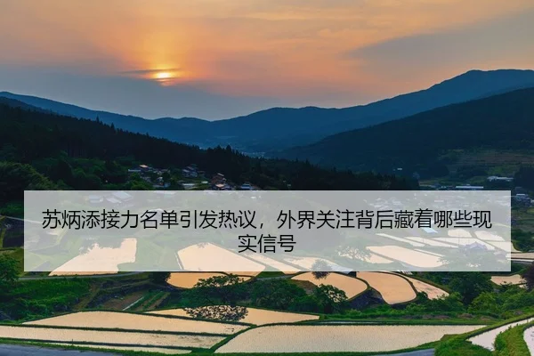 苏炳添接力名单引发热议，外界关注背后藏着哪些现实信号